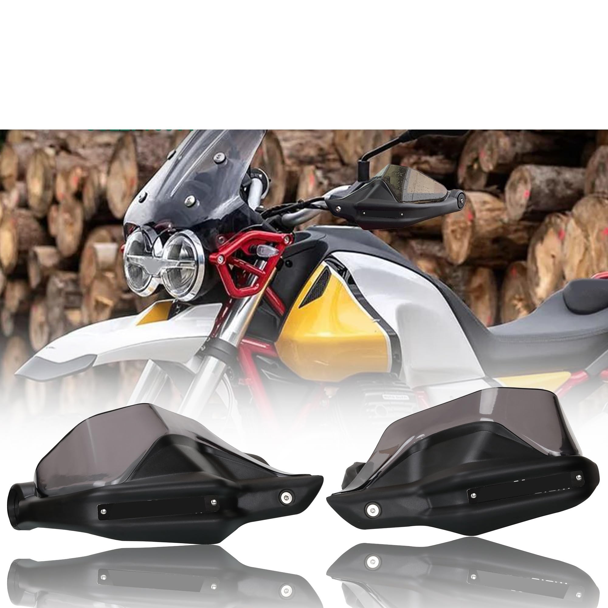 Amazon.co.jp: QWPONB(した) オートバイに適合するV85TT 黒ハンド